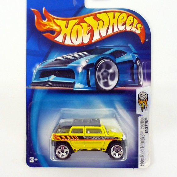 Hot Wheels Rockster #023 First Editions 23/100 Yellow Die-Cast Truck 2004 - Picture 1 of 1